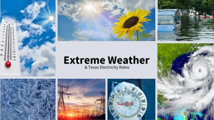 texas extreme weather affects electricity rates.