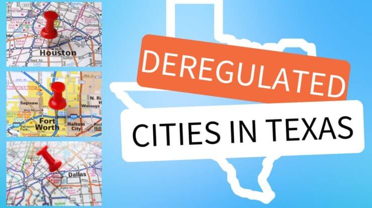 list of deregulated cities in texas with power to choose electricity provider