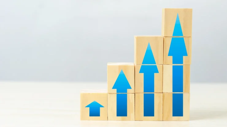 blocks with up arrows stacked to show that capacity costs are increasing in ohio