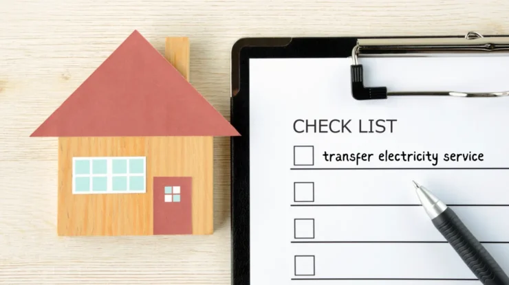 transfer electricity service to new home moving checklist
