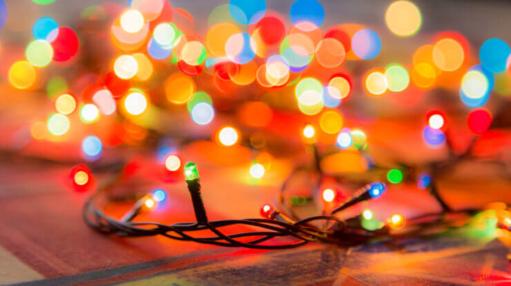 LED Christmas Holiday light savings