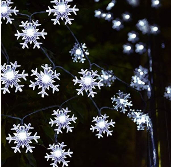 Snowflake twinkle lights LED christmas lights