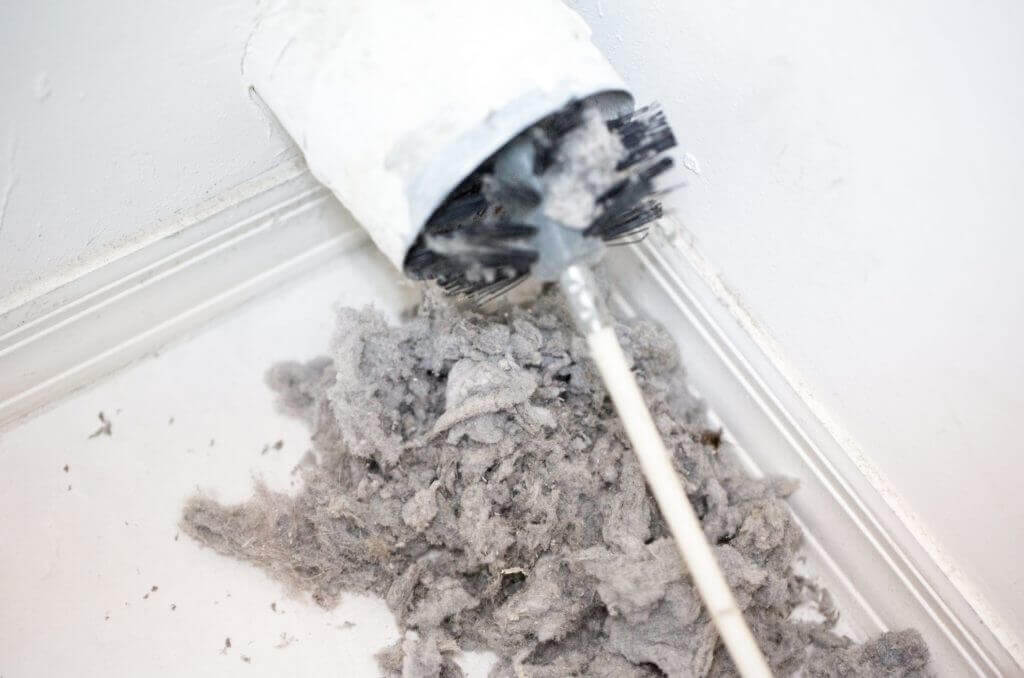 clean lint from dryer