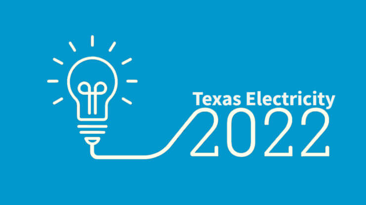 cover image light bulb with the words Texas Electricity 2022